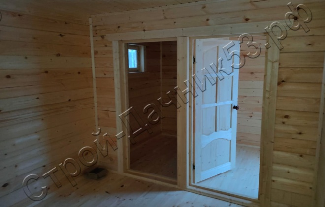 4 Брусовая баня Б-3, 6х5м, 26 М², Московская область, Сергиево-Посадский район, СНТ «Алмазово-2» (3)